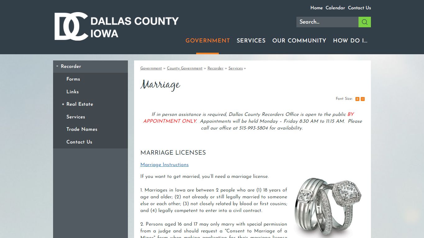 Marriage | Dallas County, IA